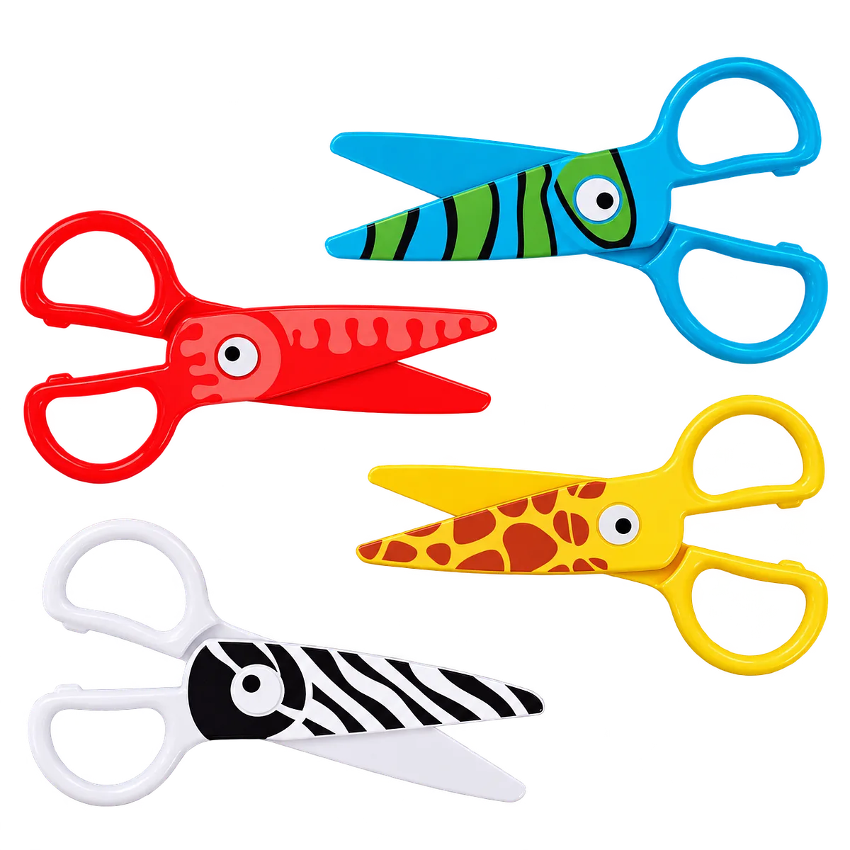 Tijera Infantil Foska Pekes 4.5" Figuras de Animales Foska YG9070