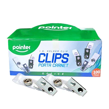 Clips Porta Carnet tipo Broche – Pointer B05-2H